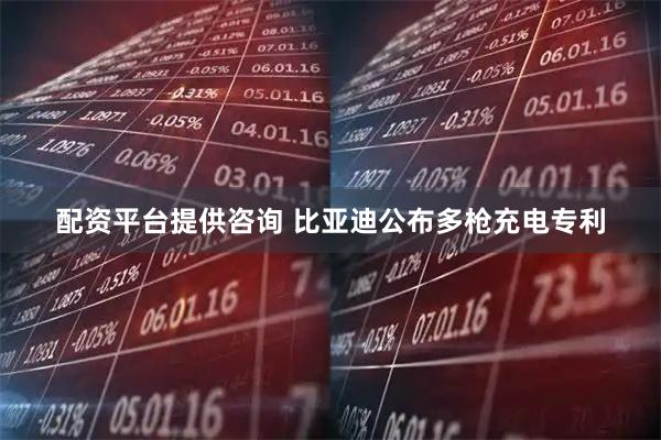 配资平台提供咨询 比亚迪公布多枪充电专利